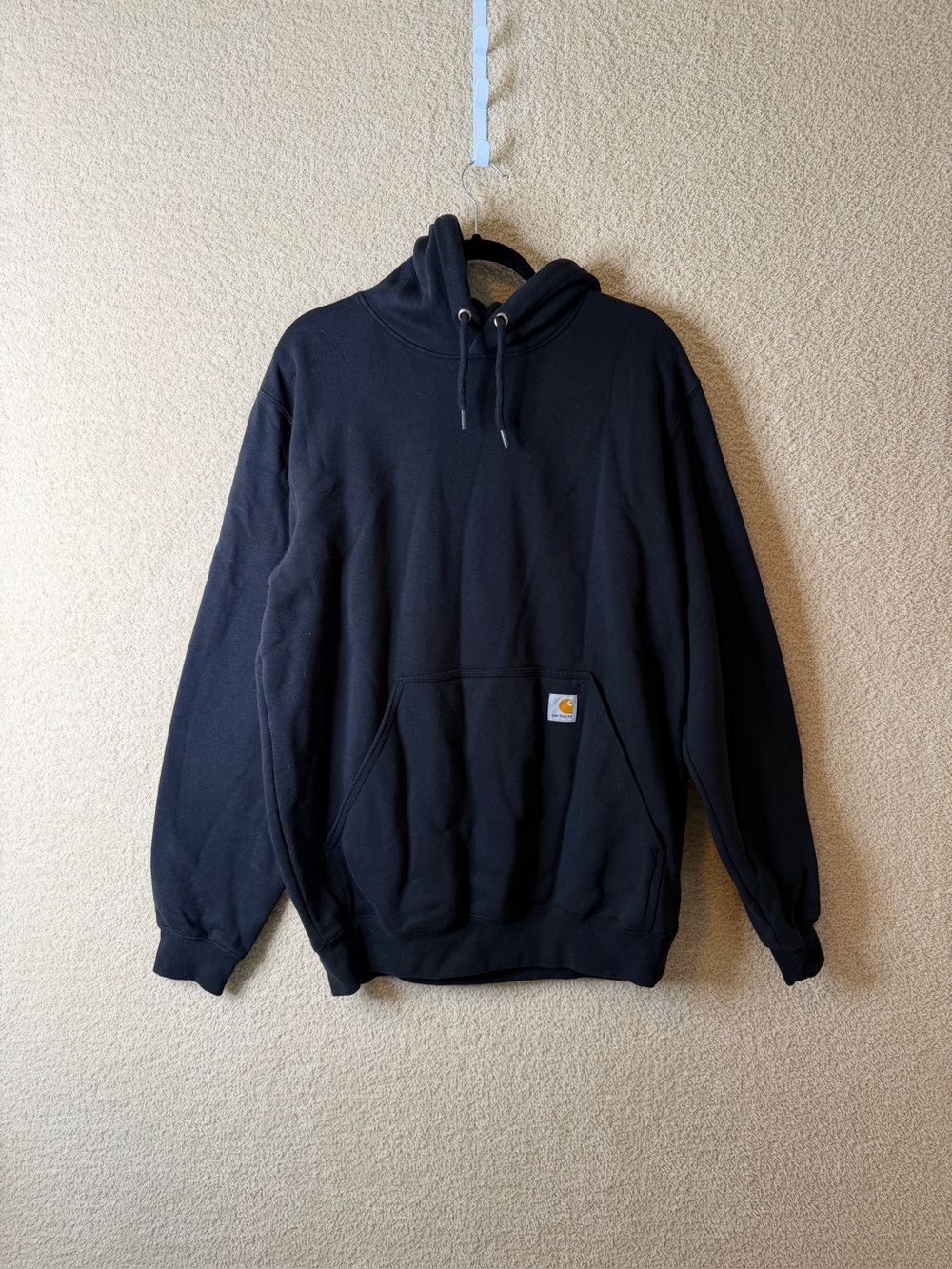 Carhartt K288 Black Logo Sleeve Graphic Hoodie Unisex Size M